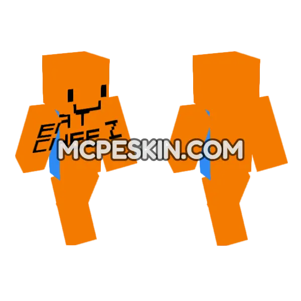 Eat Chez Minecraft Bedrock skin, front and back