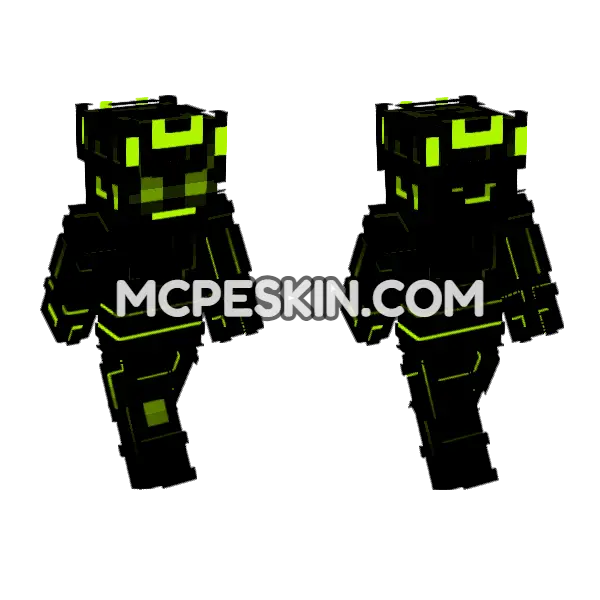 Echo Skin Minecraft Bedrock skin, front and back