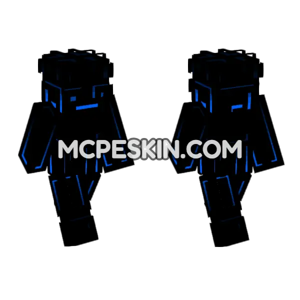 Eclipse Skin Minecraft Bedrock skin, front and back