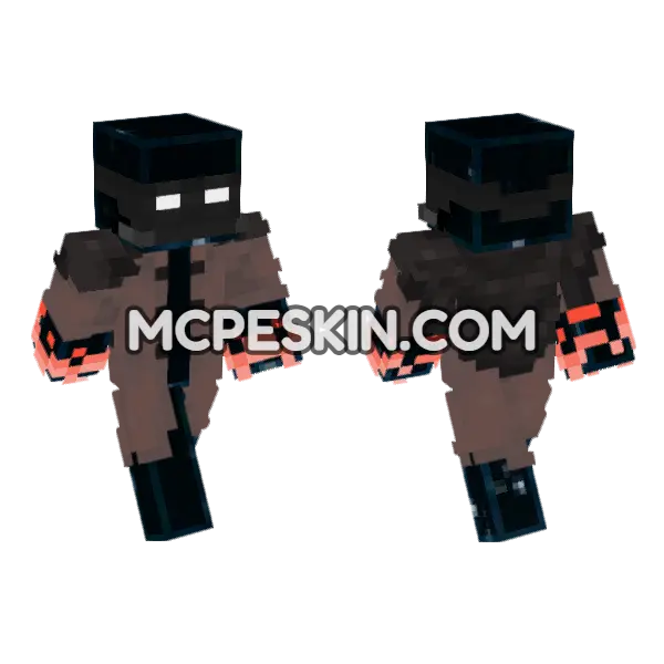 Eclipt Lord Of The Eclipse Minecraft Bedrock skin, front and back