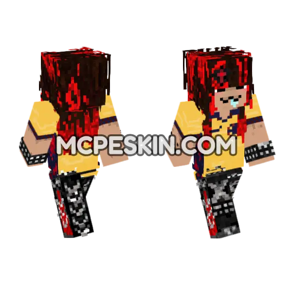 Ecuadorian Jersey Skin Minecraft Bedrock skin, front and back