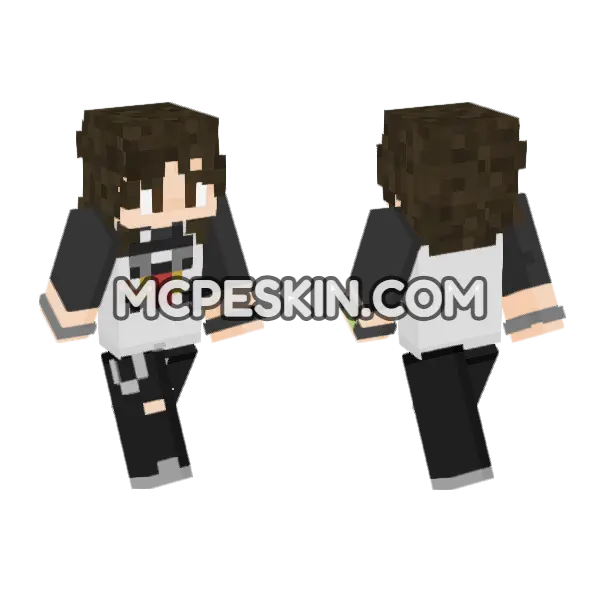 Eddie Minecraft Bedrock skin, front and back