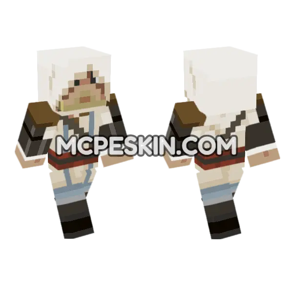 Edward Kenway Minecraft Bedrock skin, front and back