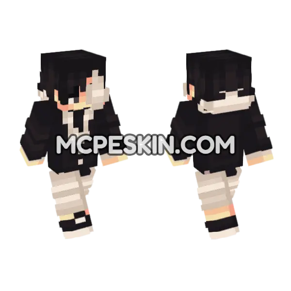 Edwin Minecraft Bedrock skin, front and back