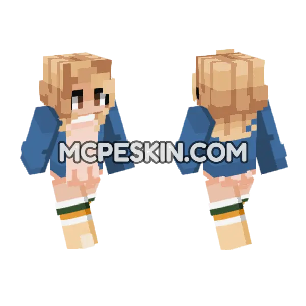 Eleven Season 1 Minecraft Bedrock skin, front and back