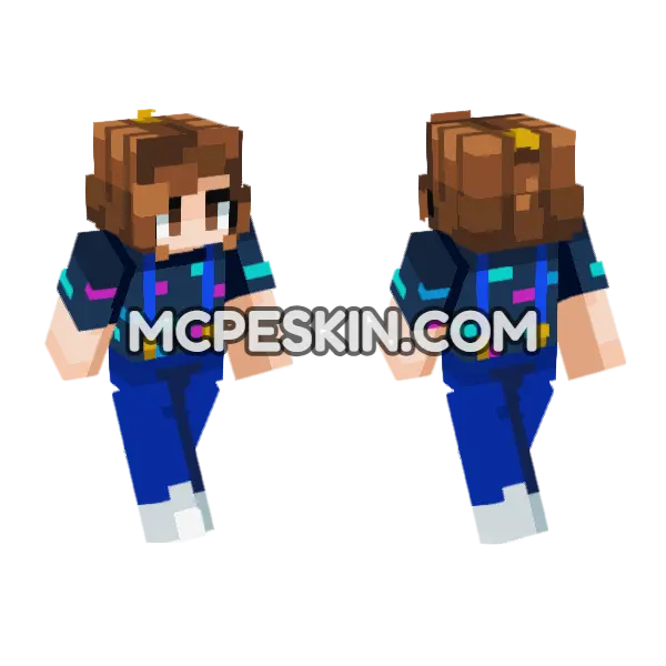 Eleven Season 3 Minecraft Bedrock skin, front and back