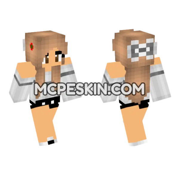 Ella Alexander Minecraft Bedrock skin, front and back