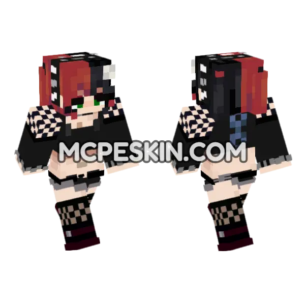 Ellie Walls – Jenny Addon Skin Minecraft Bedrock skin, front and back