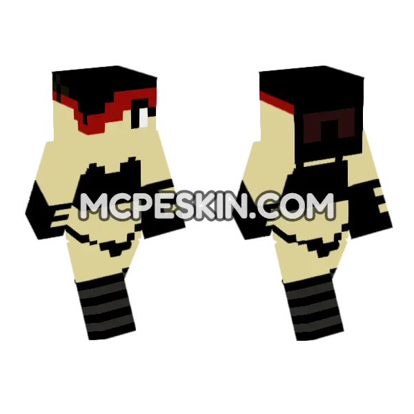 Ellie Walls – Jenny Mod Bedrock Skin Minecraft Bedrock skin, front and back