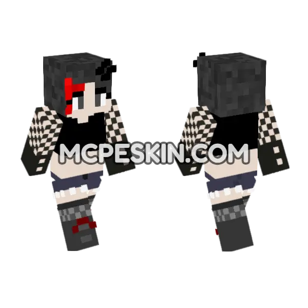 Ellie Walls – Jenny Mod Skin Minecraft Bedrock skin, front and back
