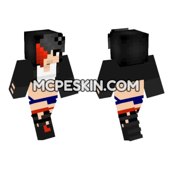 Ellie Walls – Jenny Mod Skin Minecraft Bedrock skin, front and back