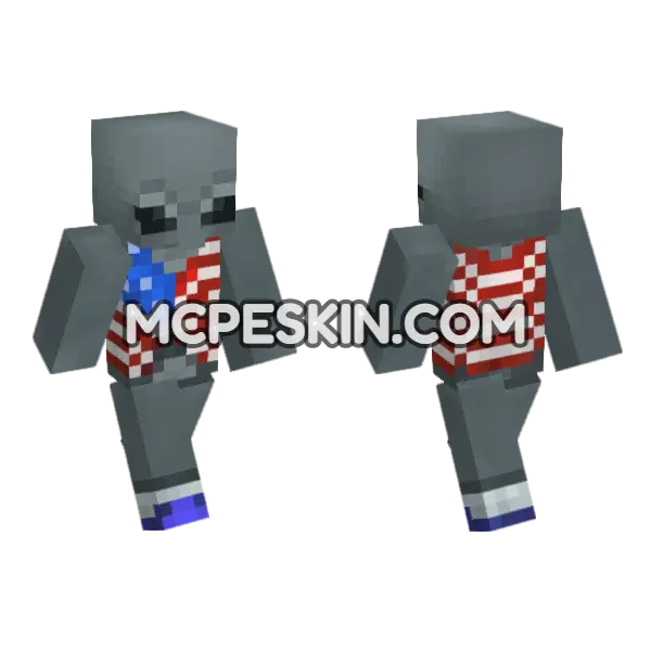 Elvis Presley Minecraft Bedrock skin, front and back