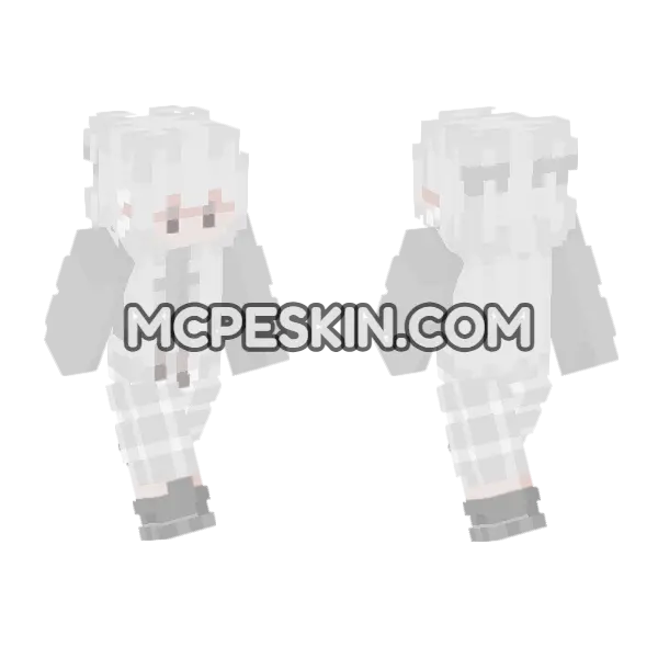 Ember Skin Minecraft Bedrock skin, front and back