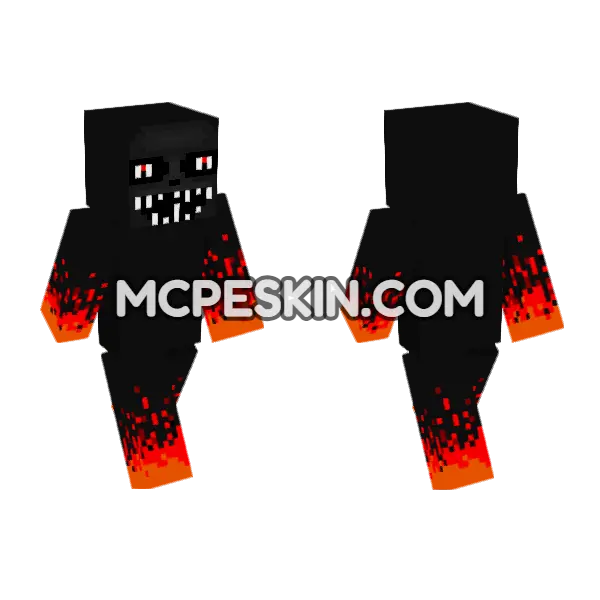 Embergeist Skin Minecraft Bedrock skin, front and back