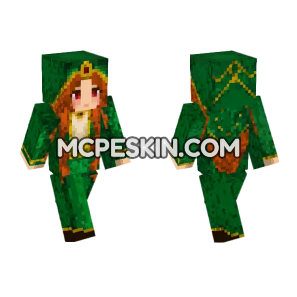 Emerald Forest Sorceress, front and back