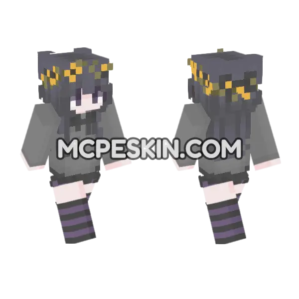Emma Minecraft Bedrock skin, front and back