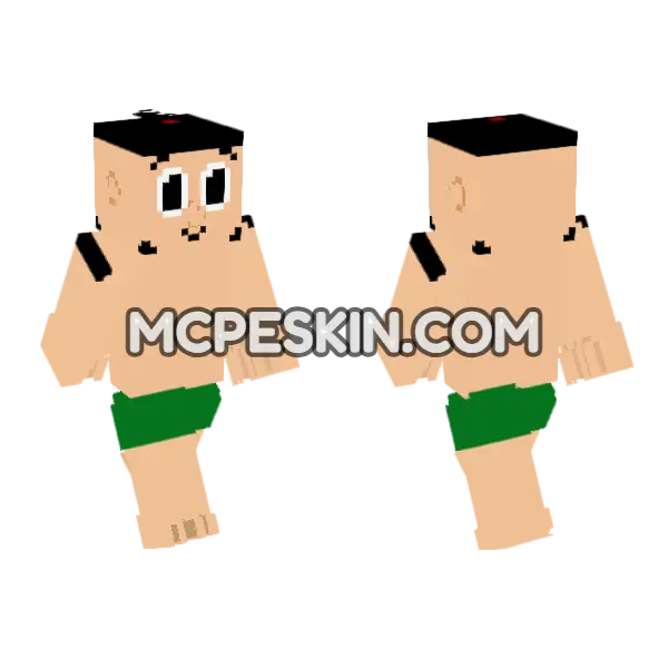 Emperor New Groove Style Minecraft Bedrock skin, front and back