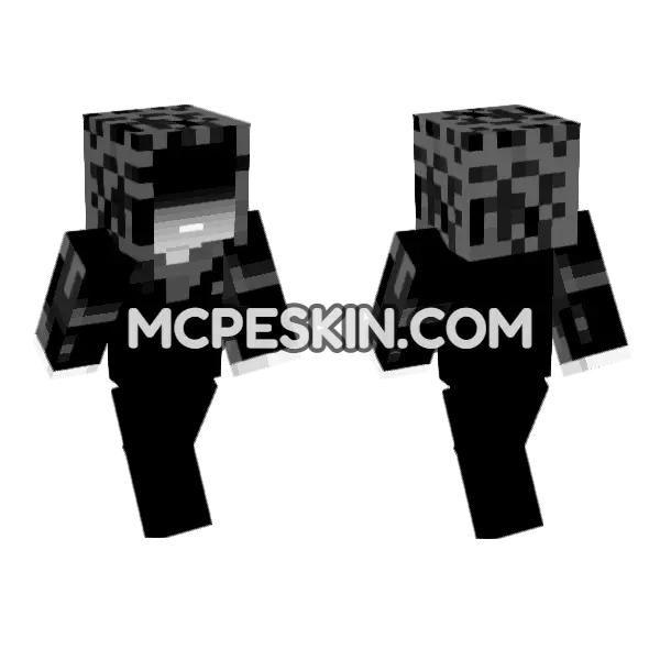 Emperor Palpatine Villager Minecraft Bedrock skin, front and back