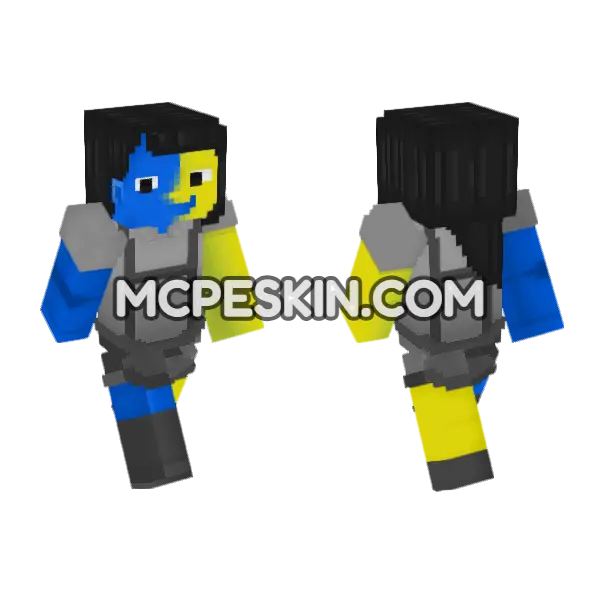 Ena Bedrock Edition Minecraft Bedrock skin, front and back