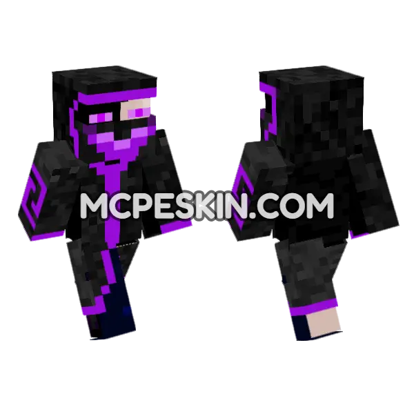 End Watcher Minecraft Bedrock skin, front and back