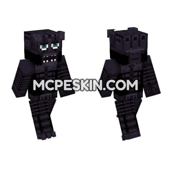 Endo 02 Minecraft Bedrock skin, front and back