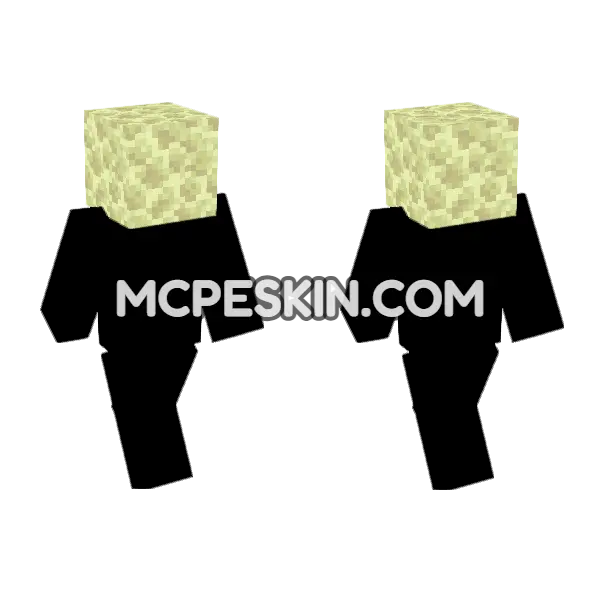 Endstone Skin Minecraft Bedrock skin, front and back