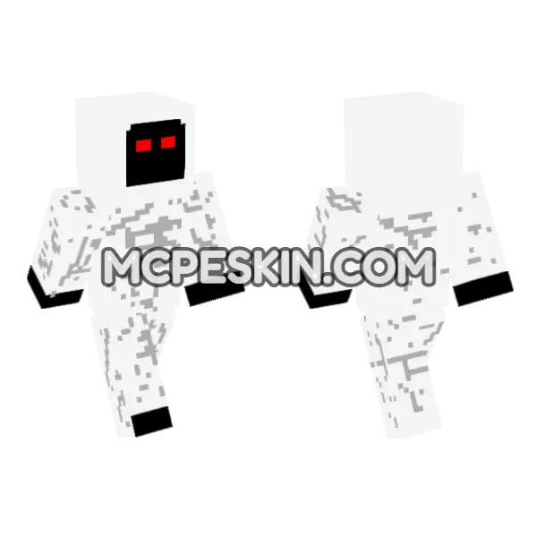 Entity 303 Minecraft Bedrock skin, front and back