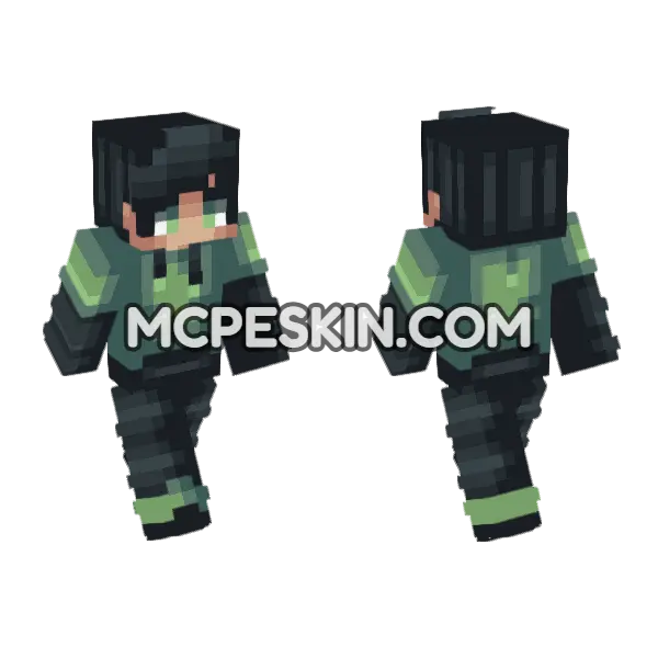 Eric Minecraft Bedrock skin, front and back