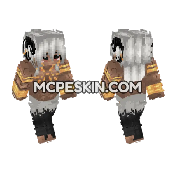 Ern God Of Chaos Minecraft Bedrock skin, front and back
