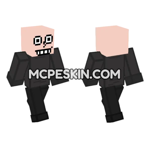 Eteled Wii Deleted You Minecraft Bedrock skin, front and back