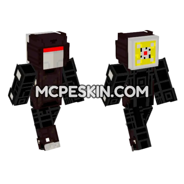 Evil Bumblebee Skin Minecraft Bedrock skin, front and back