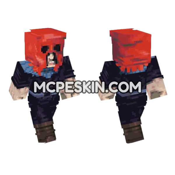 Executioner Sodom Minecraft Bedrock skin, front and back
