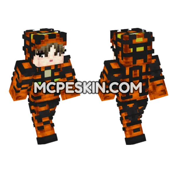 Eye Of The Cliffs Minecraft Bedrock skin, front and back
