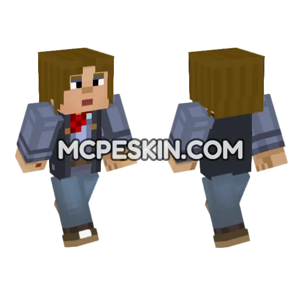 Fangirl Bianca Minecraft Bedrock skin, front and back
