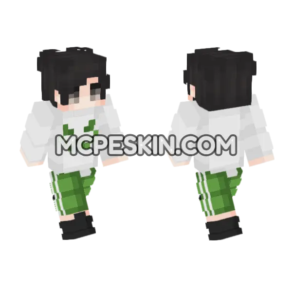 Fashion Player Skin 1 Minecraft Bedrock skin, front and back