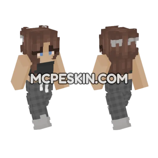 Fashion Player Skin 3 Minecraft Bedrock skin, front and back