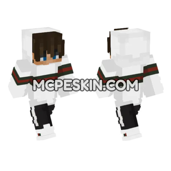 Fashion Player Skin 5 Minecraft Bedrock skin, front and back