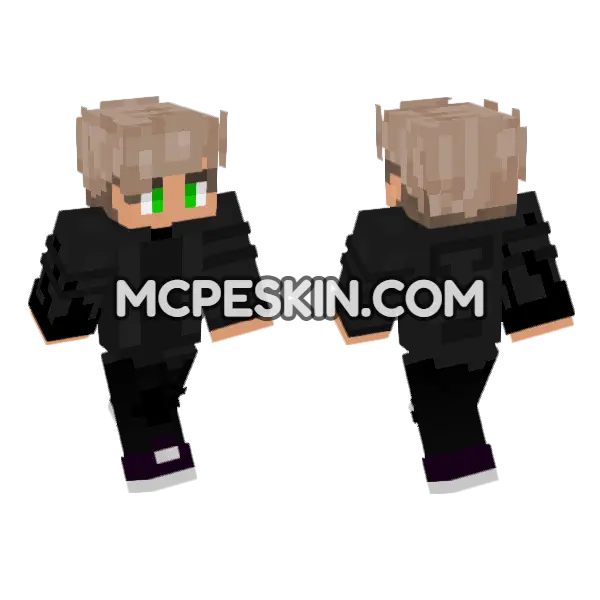Fashion Player Skin 6 Minecraft Bedrock skin, front and back
