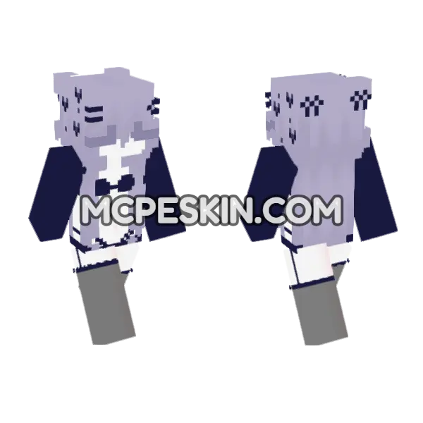 Fav Colors Outfit Minecraft Bedrock skin, front and back