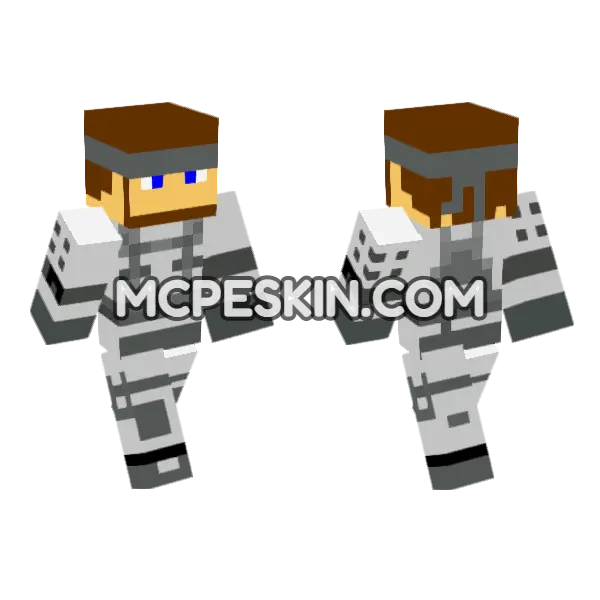 Favij Minecraft Bedrock skin, front and back