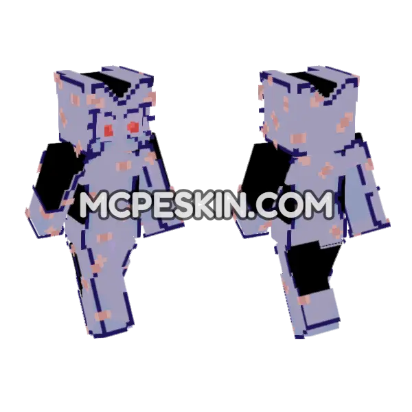 Femtanyl Speeddrive Minecraft Bedrock skin, front and back