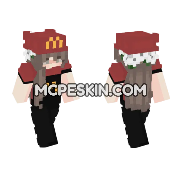 Fern Skin Minecraft Bedrock skin, front and back