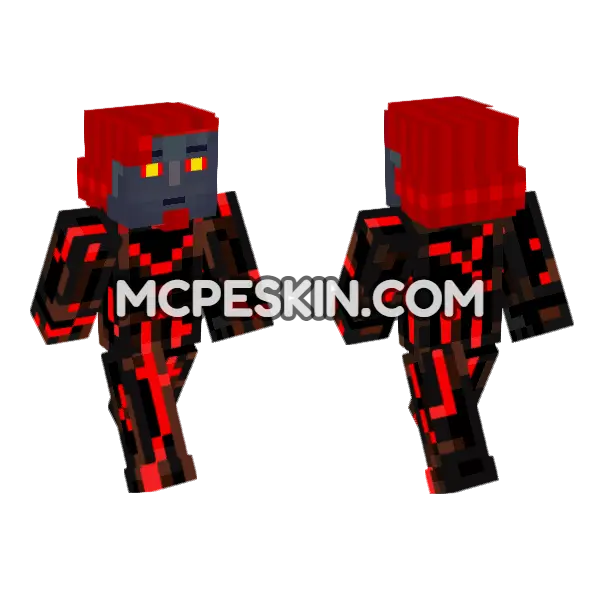 Fiery Demon Warrior, front and back