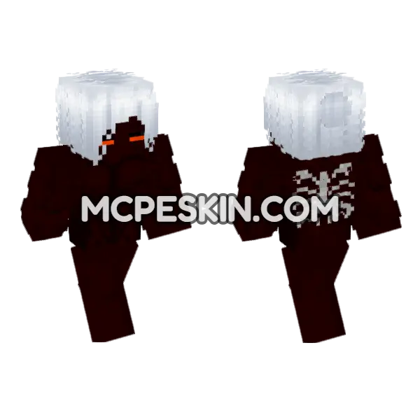 Fiery Skeleton Warrior, front and back