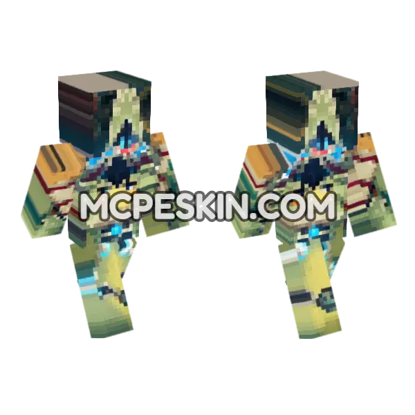 Finch 5670585 Minecraft Bedrock skin, front and back