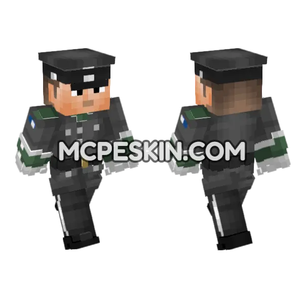 Finland Army Dress Uni Minecraft Bedrock skin, front and back