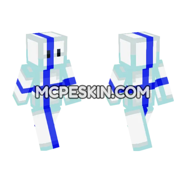 Finland Skin Minecraft Bedrock skin, front and back