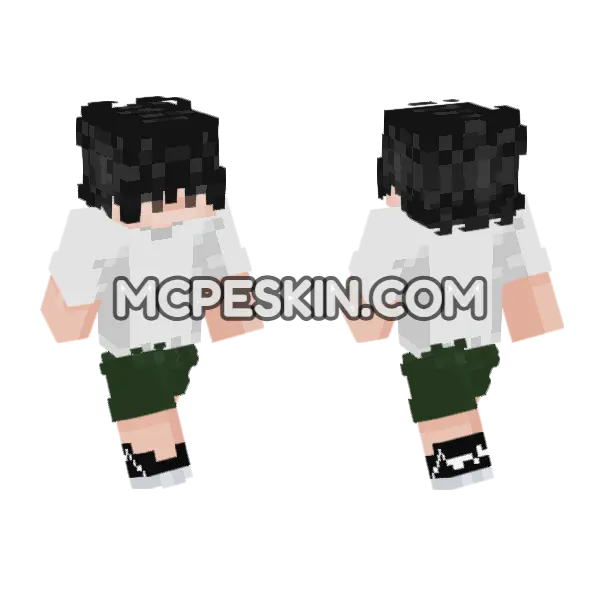 Finn Skin Minecraft Bedrock skin, front and back