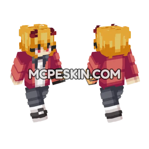 Fiora Skin Minecraft Bedrock skin, front and back