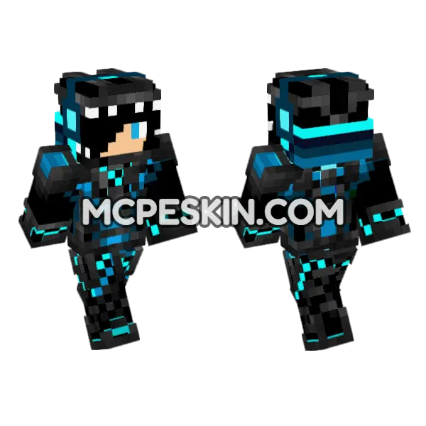 Fire Boy Minecraft Bedrock skin, front and back